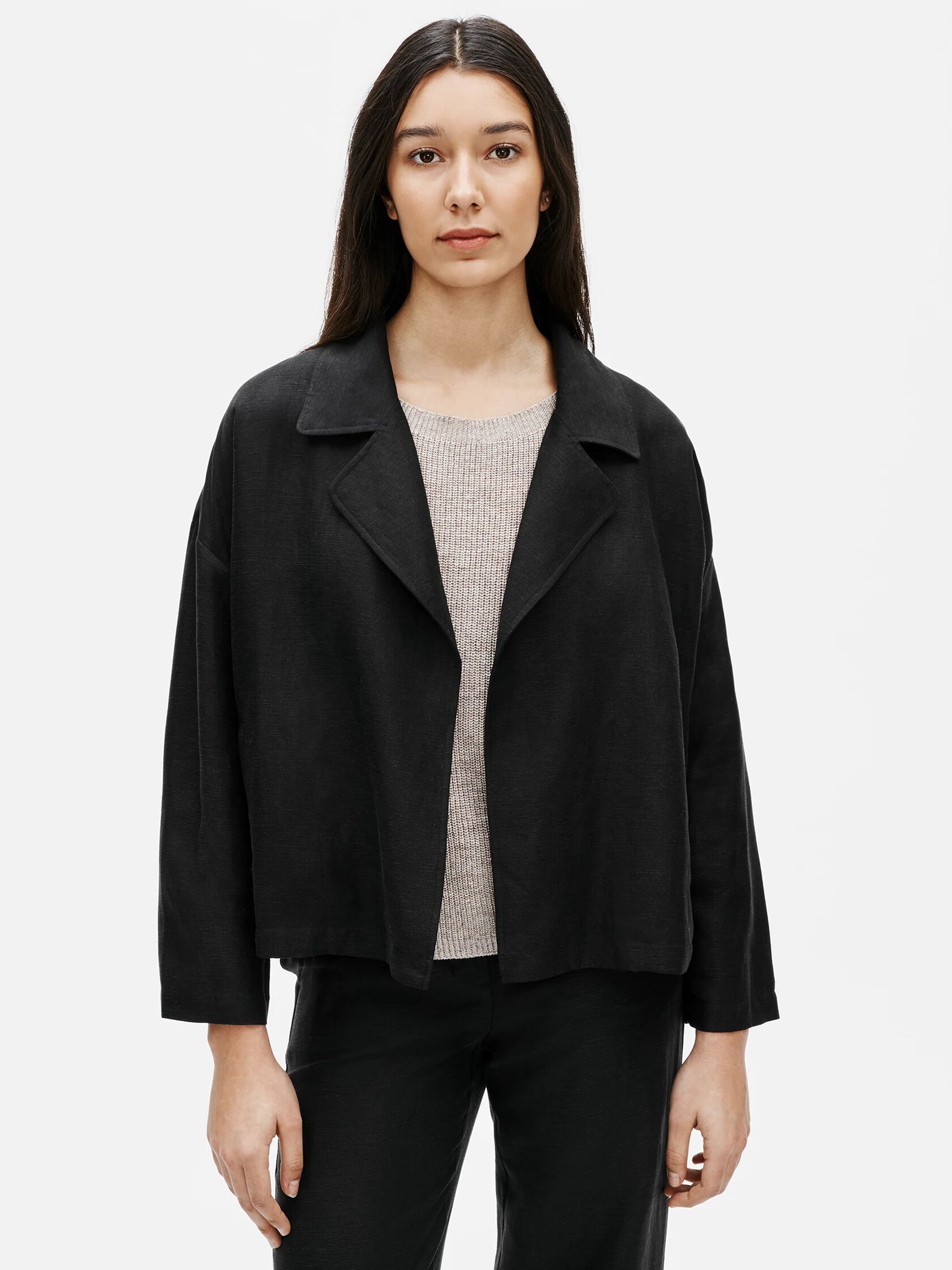 Tencel & Organic Linen Slub Jacket