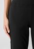 Cotton Blend Ponte Slim Pant