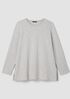 Striped Cozy Brushed Terry Long Top
