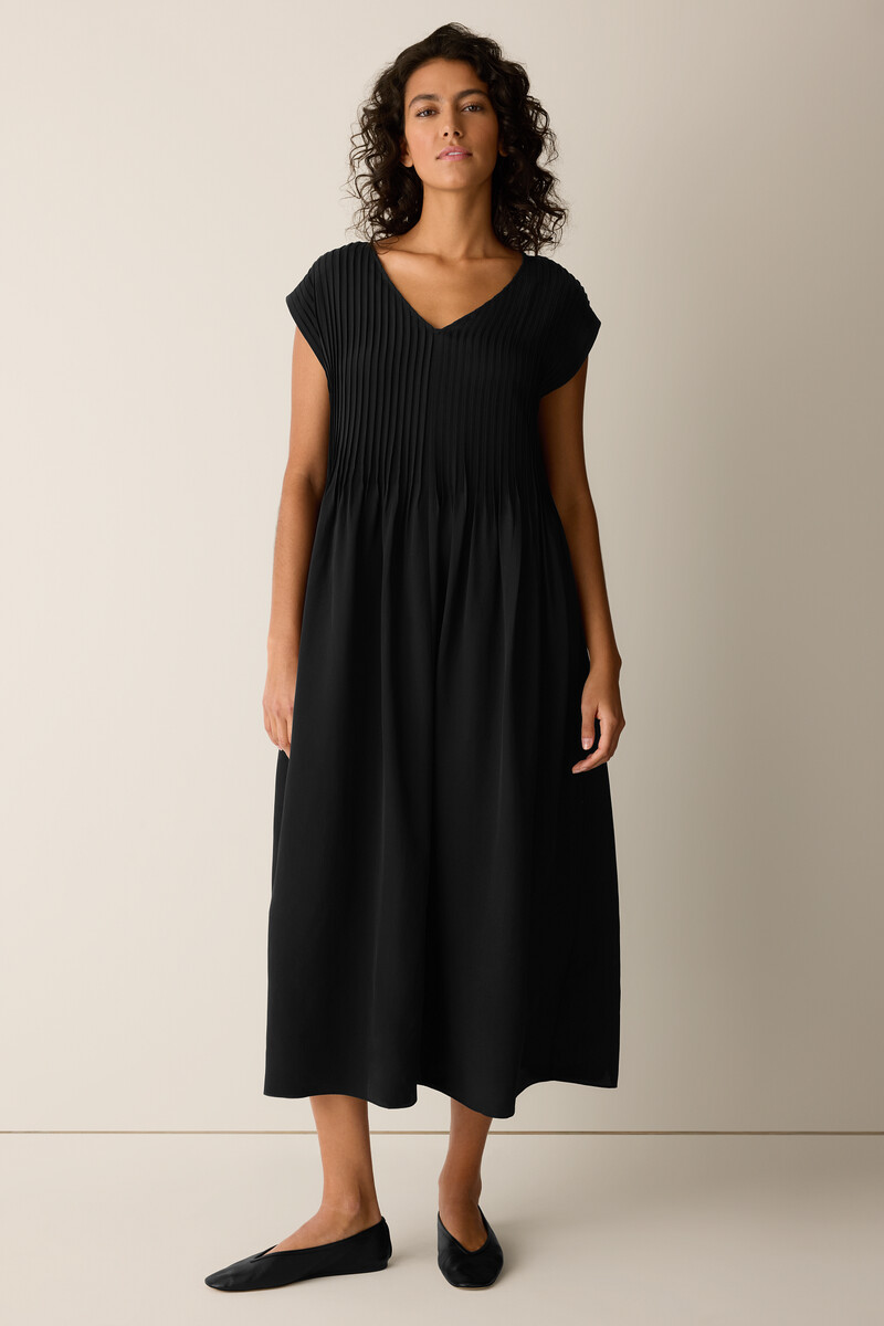 eileen fisher black linen dress Eileen Fisher | Dresses | Eileen Fisher Long Sleeveless Black Linen Dress