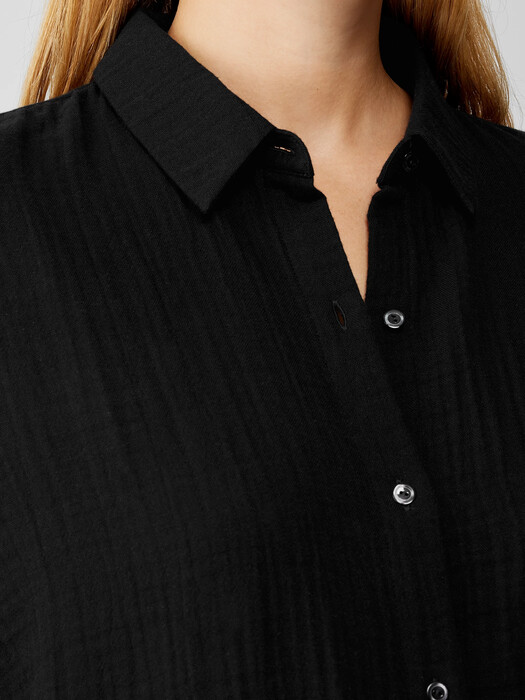 Organic Cotton Gauze Classic Collar Shirt