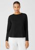 Organic Linen Jersey Crew Neck Top