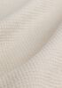Waffle Cotton Blend Doubleknit High Collar Henley Top