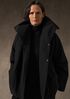Light Cotton Nylon High Collar Padded Coat