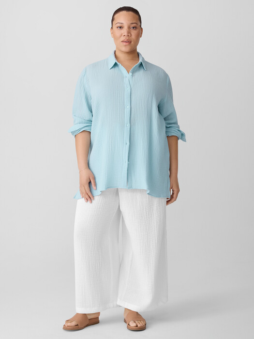 Organic Cotton Lofty Gauze Classic Collar Shirt