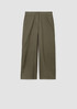 Cotton Hemp Stretch Wide-Leg Pant