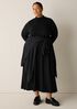 Stretch Jersey Knit Turtleneck Dress