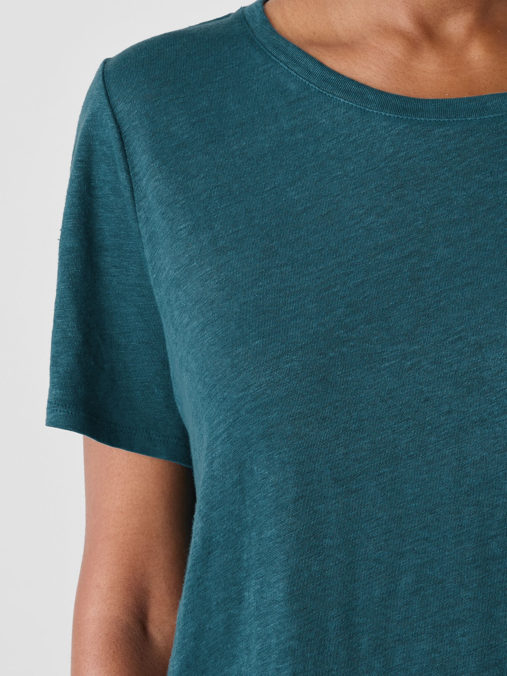 Organic Linen Jersey Crew Neck Tee