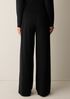 Stretch Jersey Knit Wide-Leg Pant