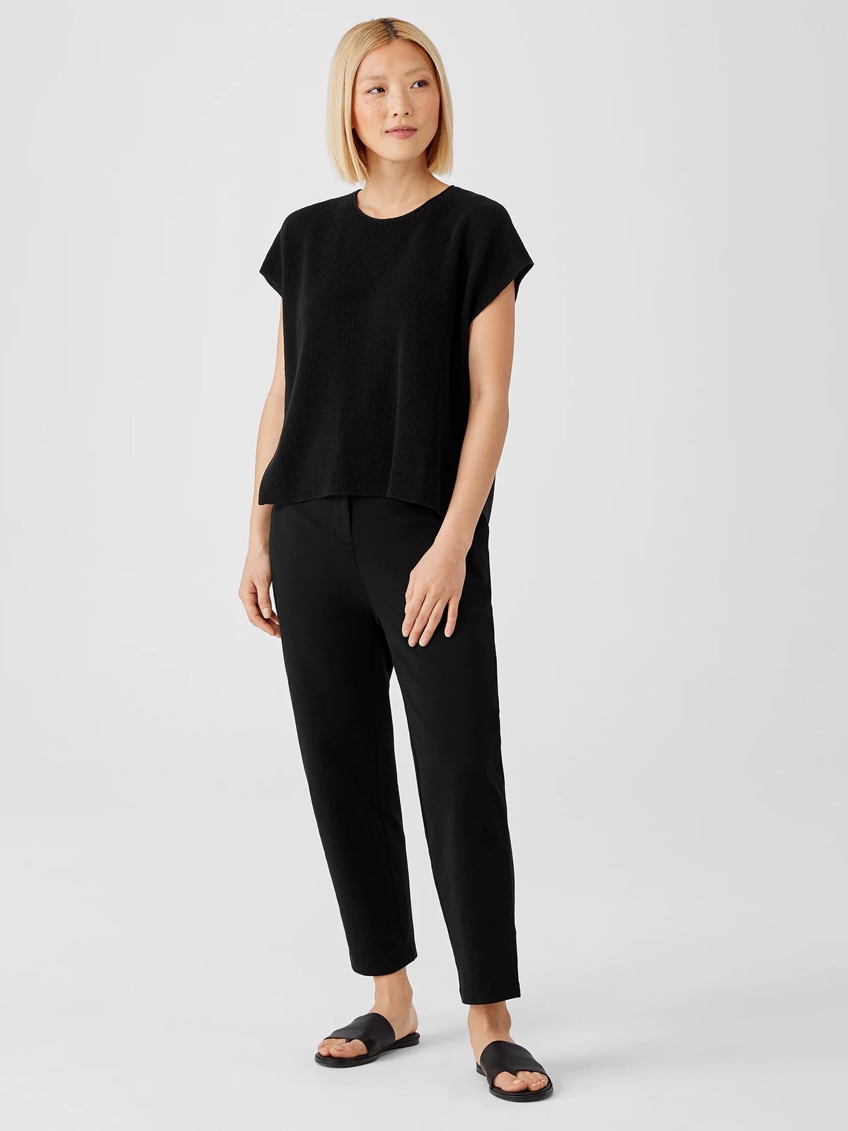 Organic Linen Cotton Square Top