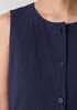 Organic Cotton Pucker Long Vest
