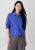 Washed Organic Cotton Poplin Classic Collar Short Shirt