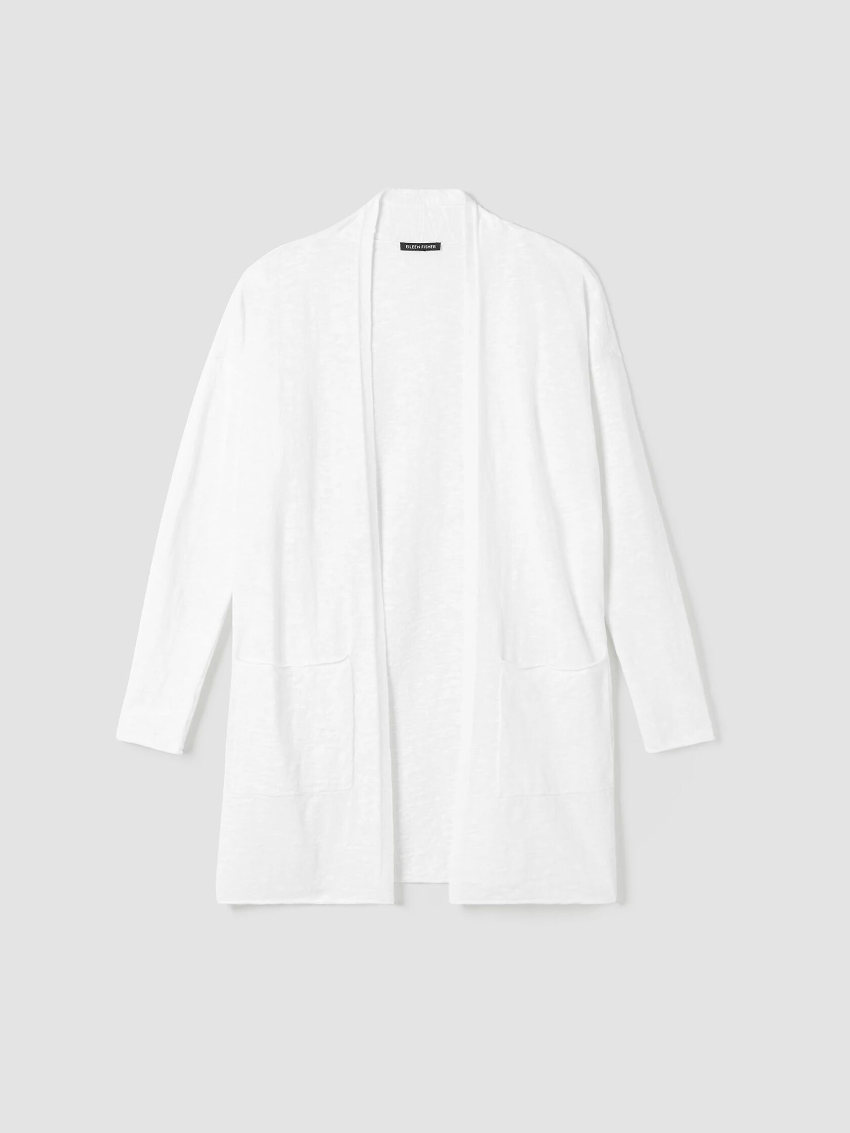 Organic Cotton Linen Slub Long Cardigan