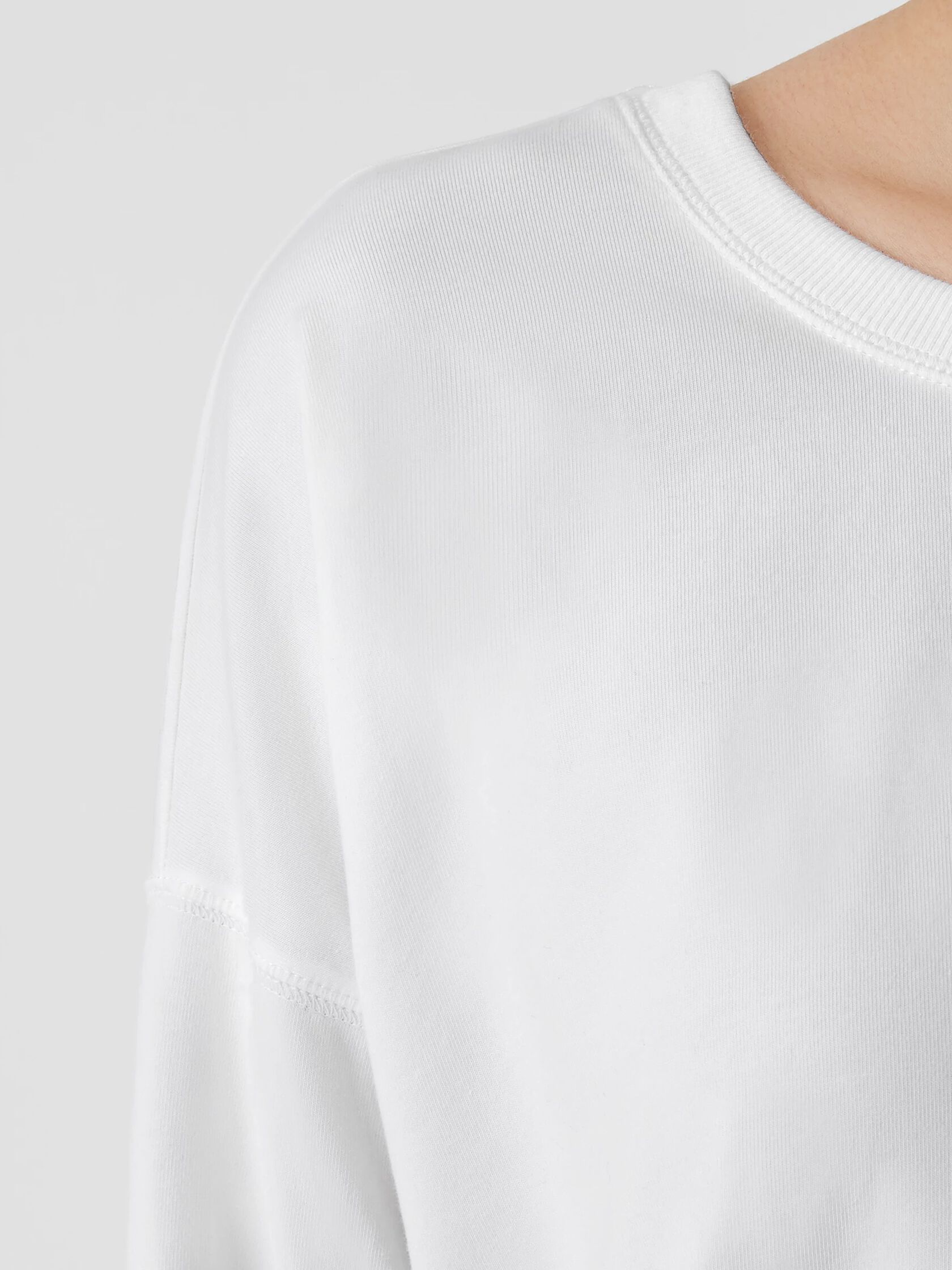 Traceable Organic Cotton Jersey Crew NeckTop