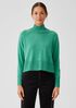 Merino Jersey Turtleneck Top in Regenerative Wool