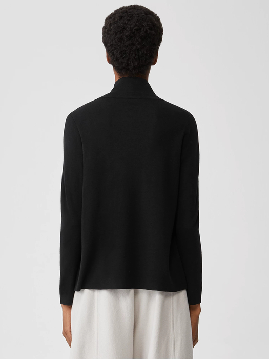 Ultrafine Merino Scrunch Neck Top in Responsible Wool | EILEEN FISHER