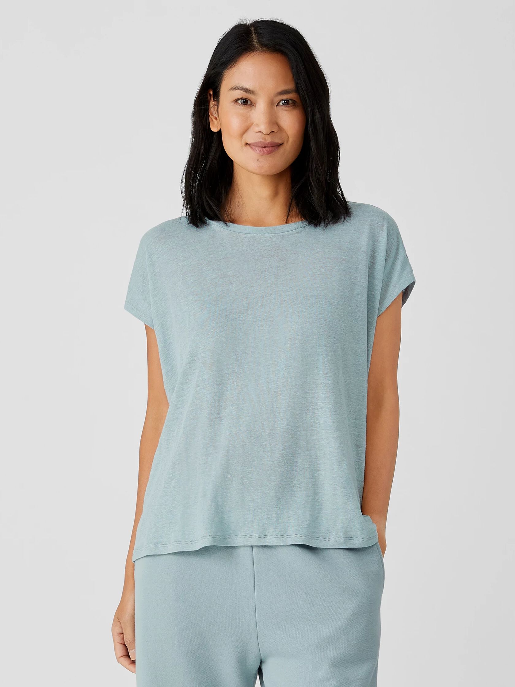 Organic Linen Jersey Square Top