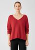 Peruvian Organic Cotton Crimp V-Neck Top