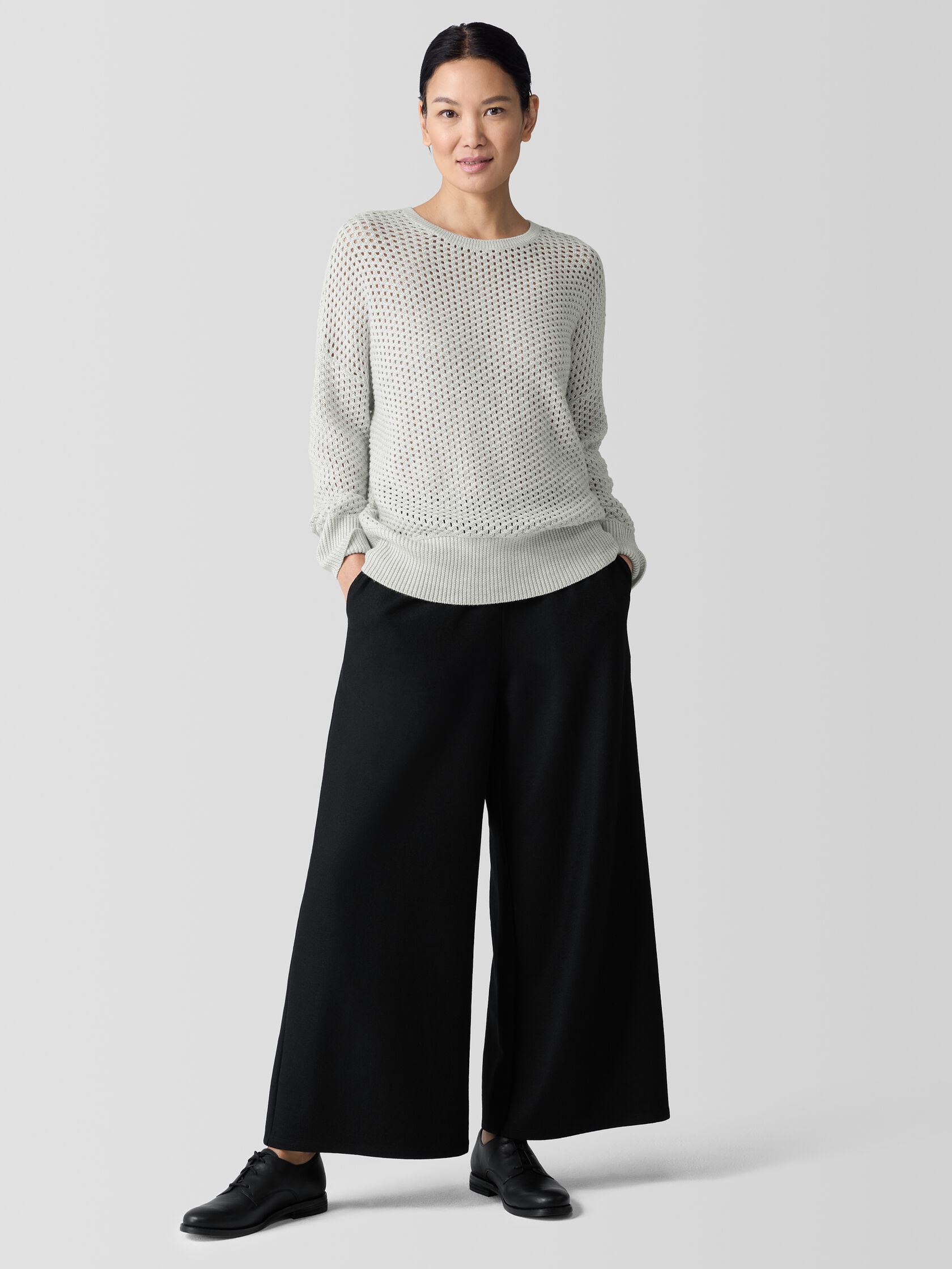 Merino Crew Neck Top in Regenerative Wool