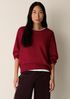 Cotton & Recycled Cashmere Crew Neck Top