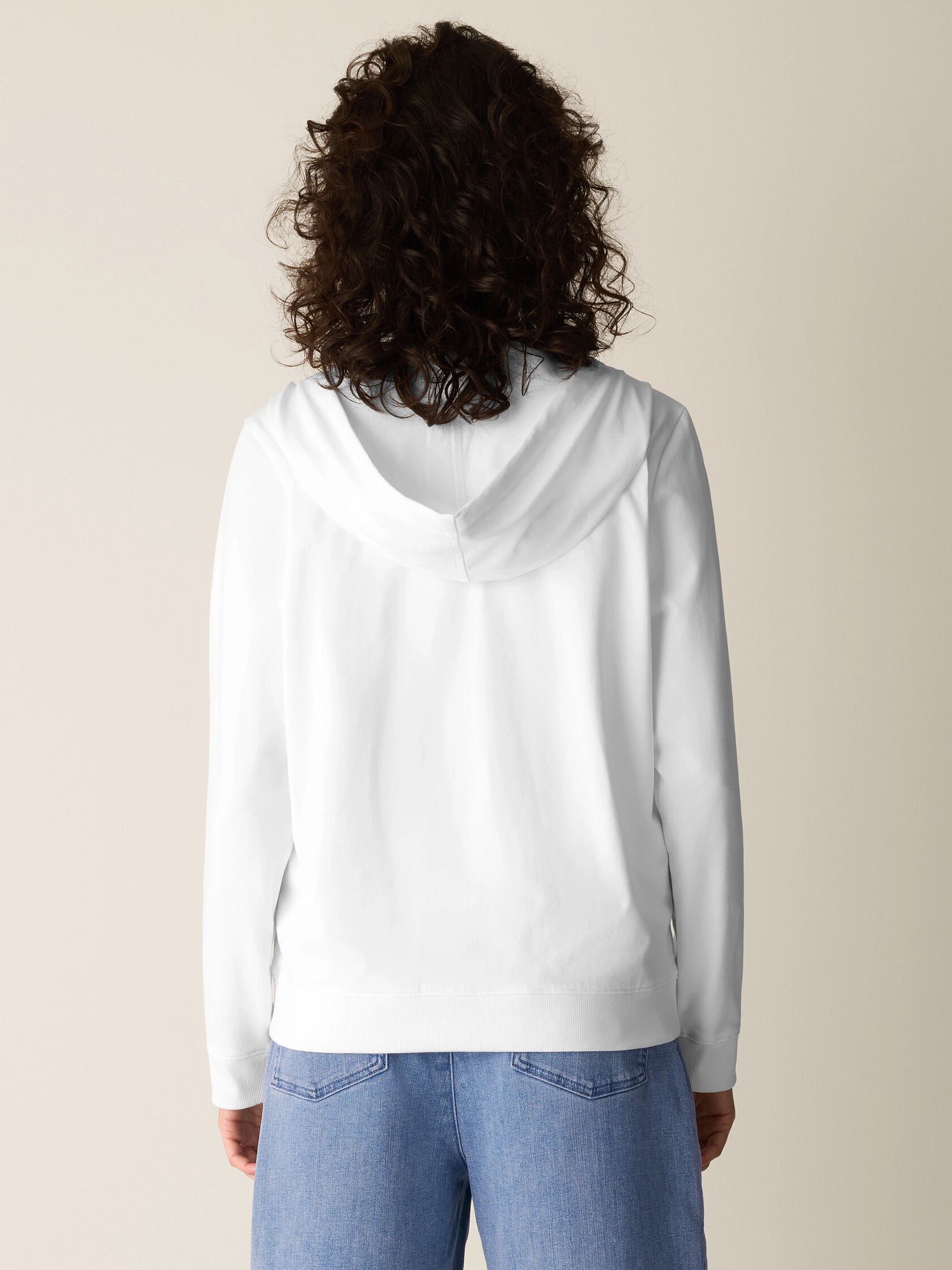 Pima Cotton Stretch Jersey Hooded Jacket