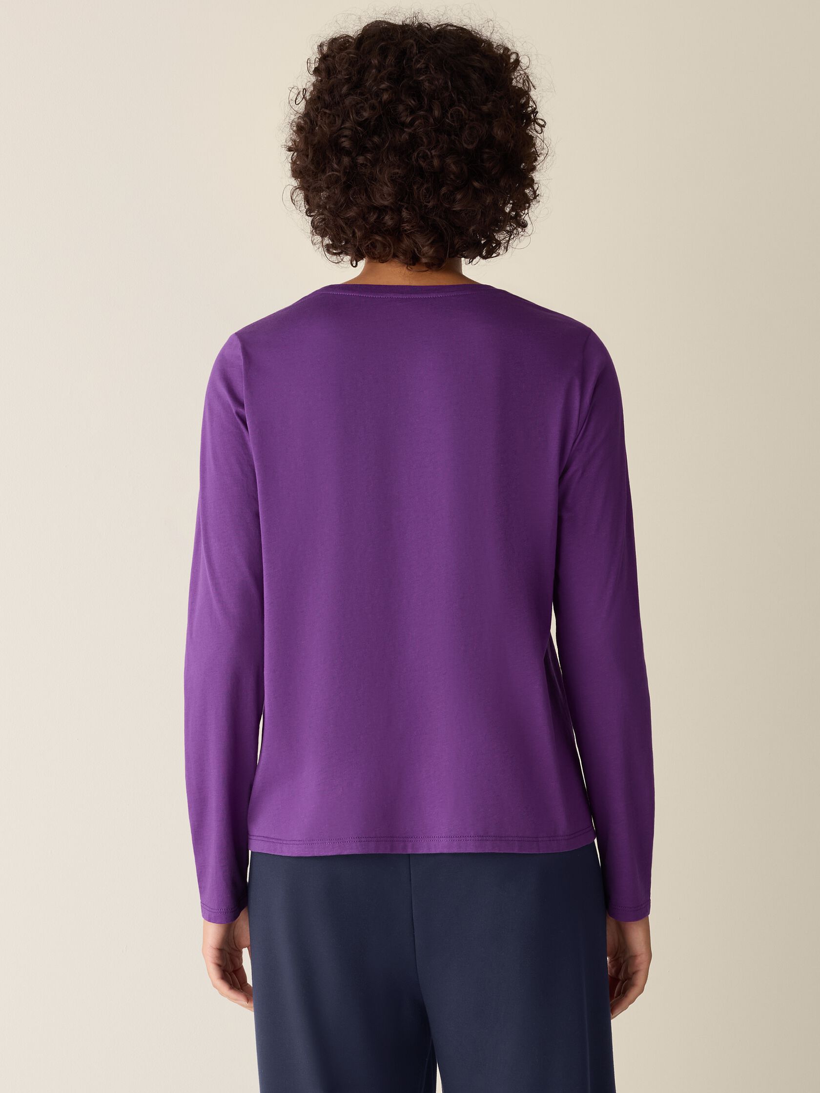Organic Pima Cotton Jersey Long-Sleeve Tee