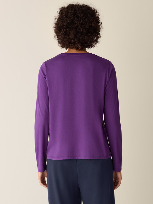 Organic Pima Cotton Jersey Long-Sleeve Tee