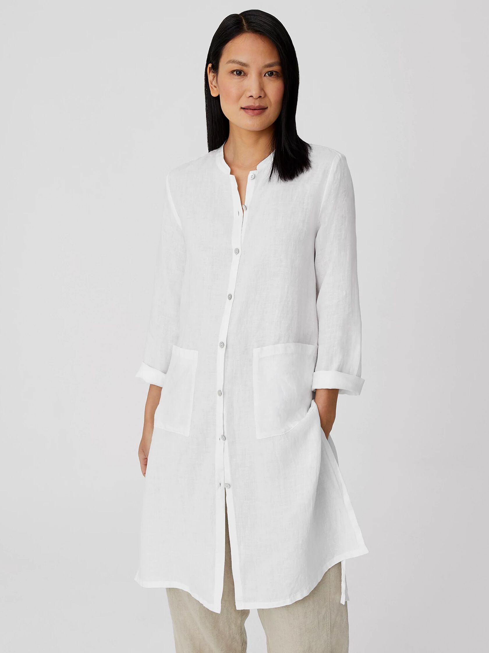 Organic Handkerchief Linen Long Shirt