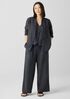 Washed Organic Linen Délavé High Collar Jacket