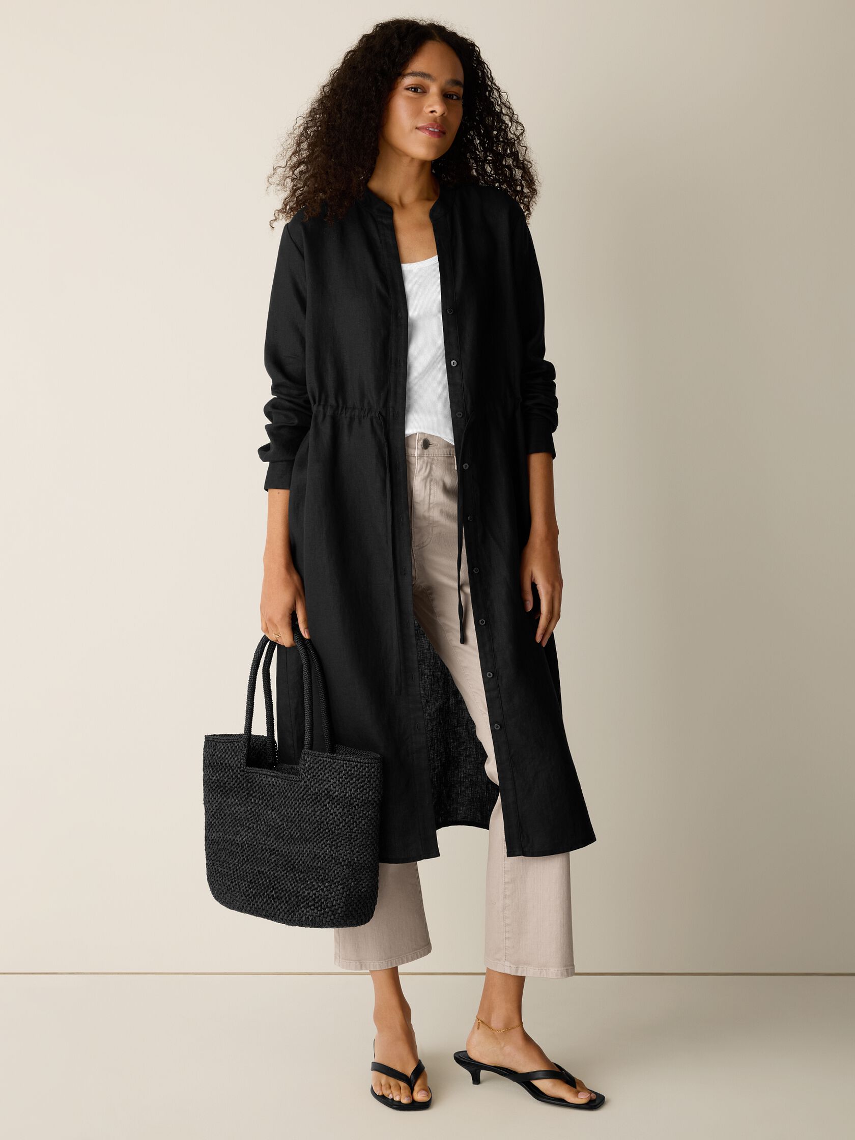 Organic Linen Shirtdress