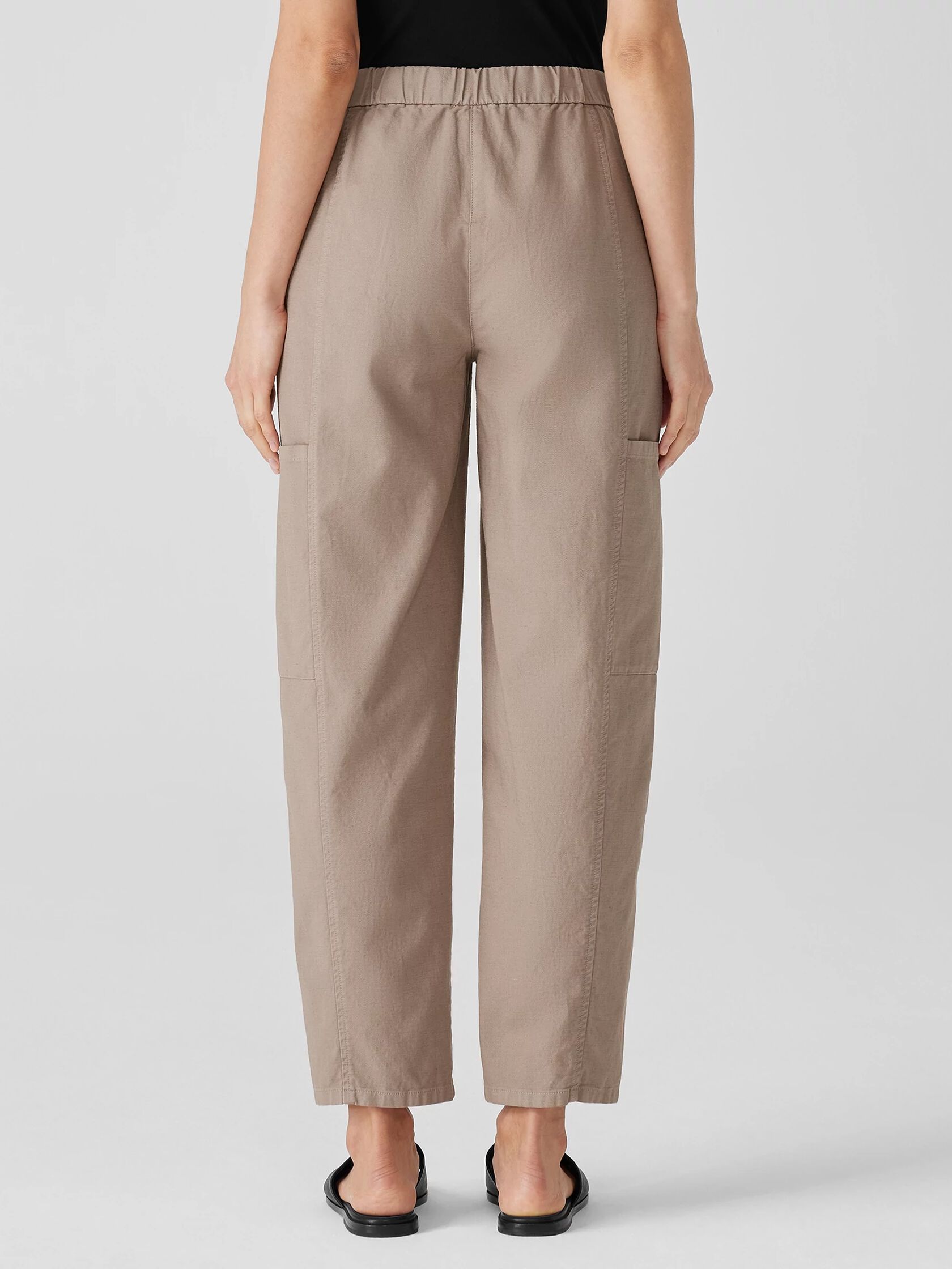 Cotton Hemp Stretch Lantern Pant