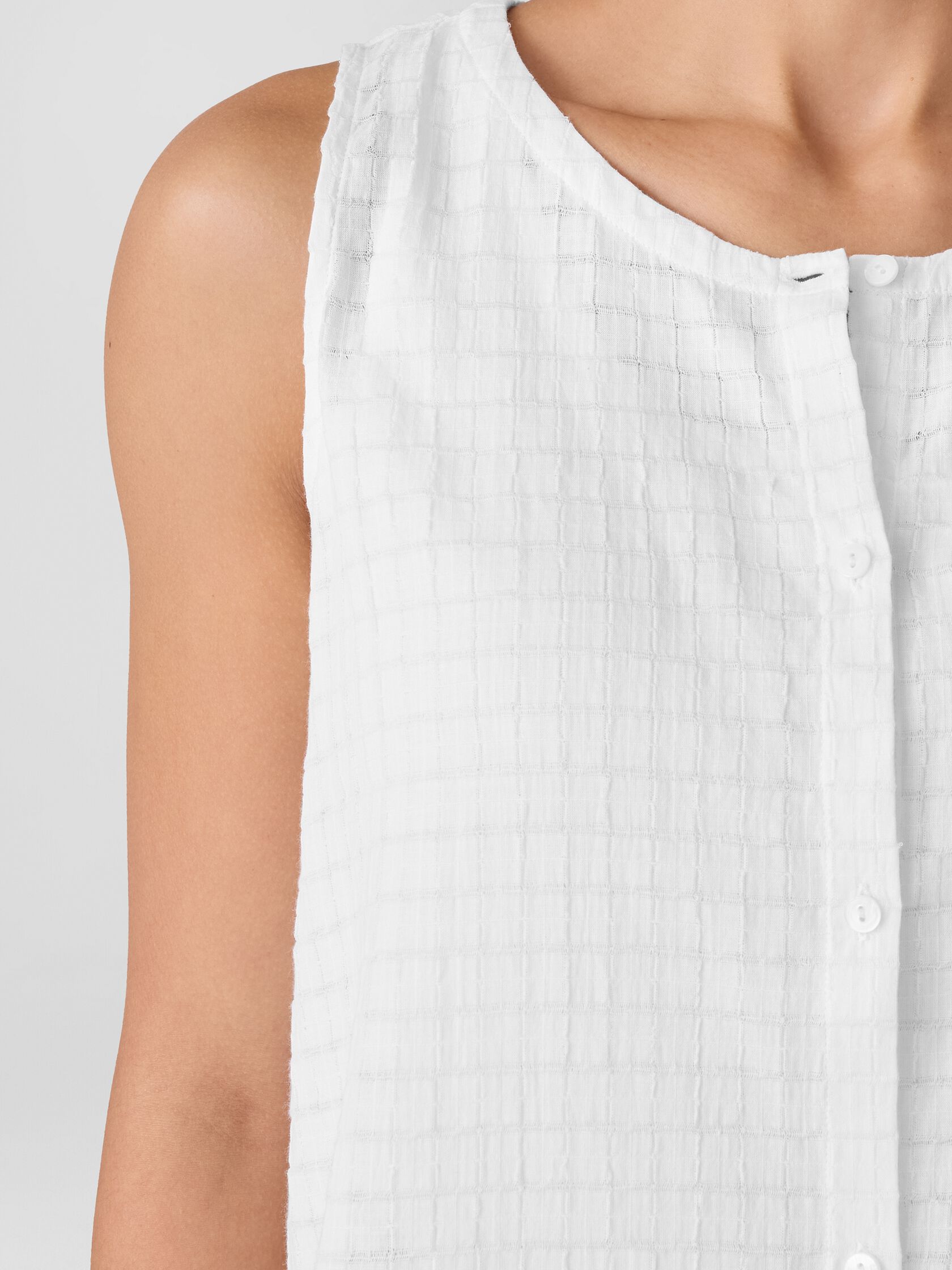 Organic Cotton Voile Box Vest