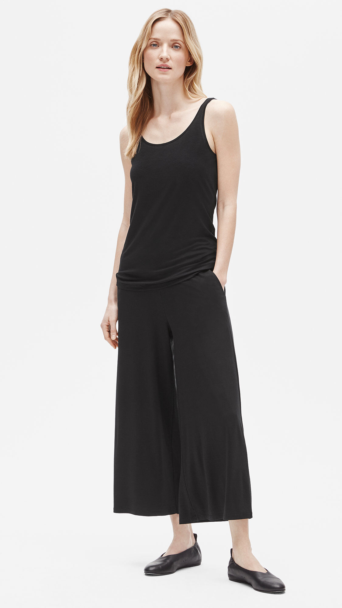 Fine Jersey Wide Ankle Pant