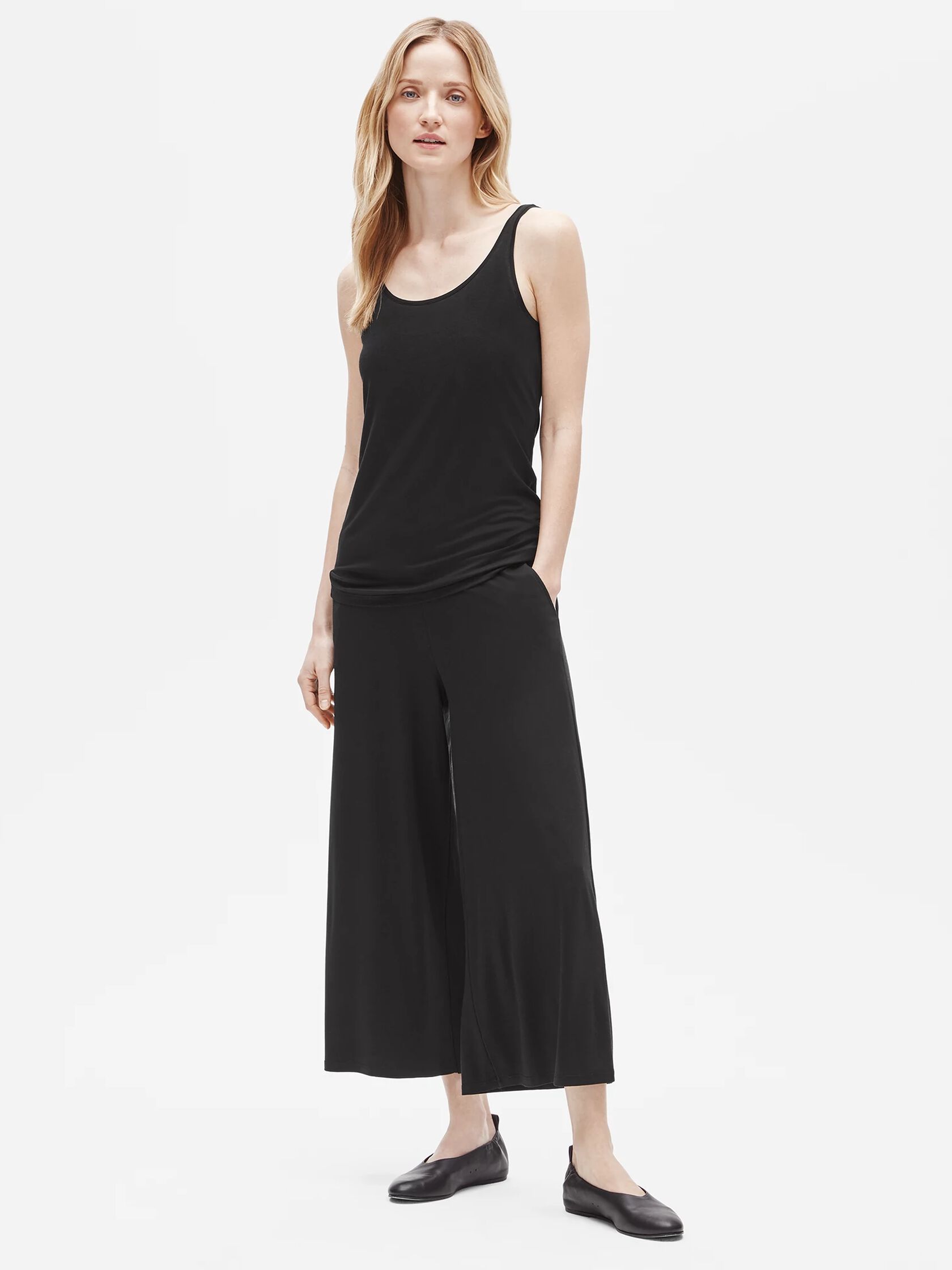 Fine Jersey Wide Ankle Pant