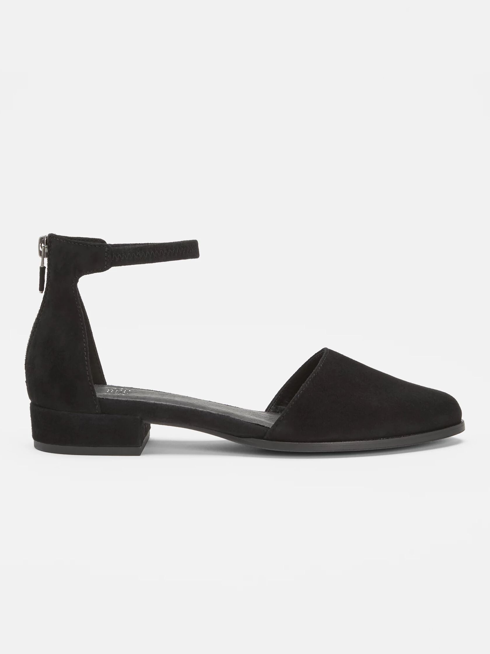 Hutton Suede Ankle Strap Flat