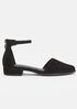 Hutton Suede Ankle Strap Flat