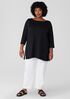 Organic Linen Jersey Bateau Neck Top