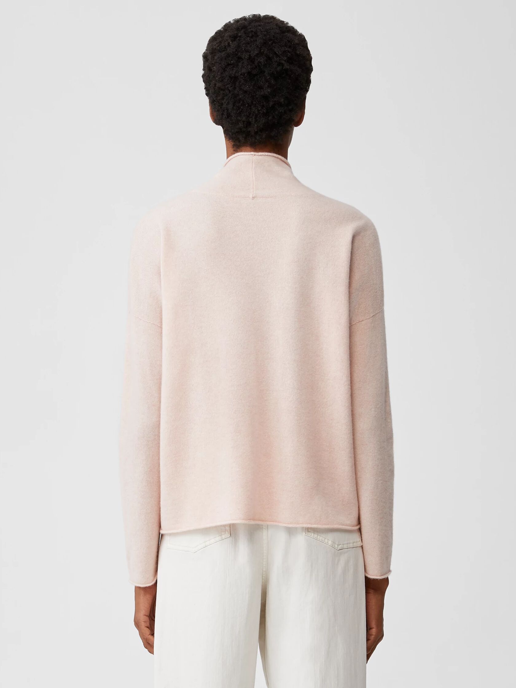 Italian Cashmere Scrunch Neck Top