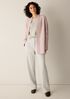 Lightweight Boiled Wool High Collar Jacket in Regenerative Wool