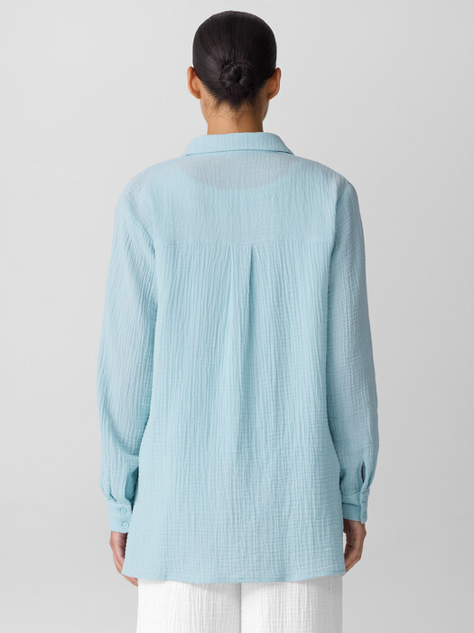 Organic Cotton Lofty Gauze Classic Collar Shirt