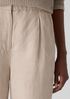 Linen Silk Twill Tapered Pant
