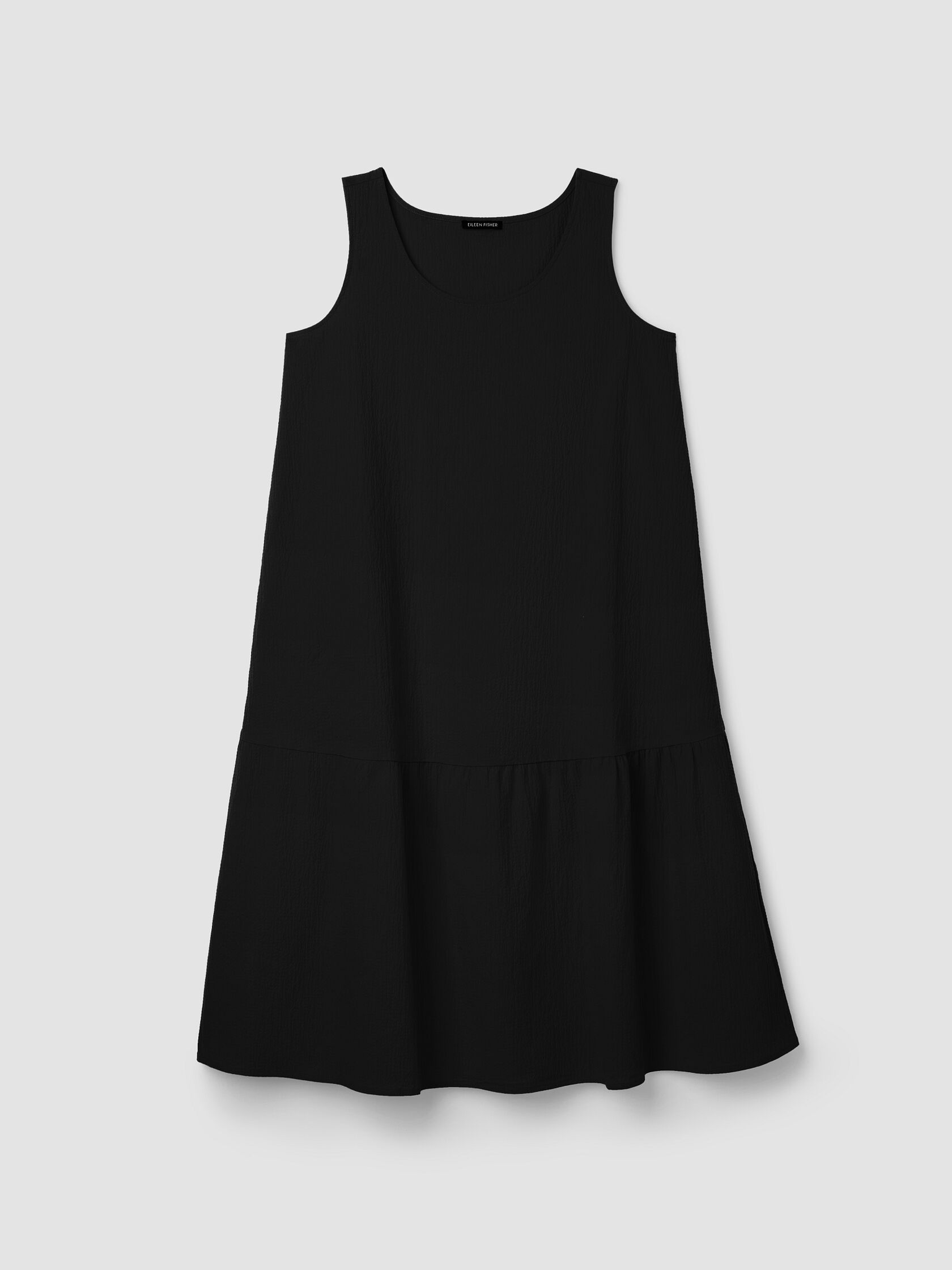 Organic Cotton Pucker Tiered Dress