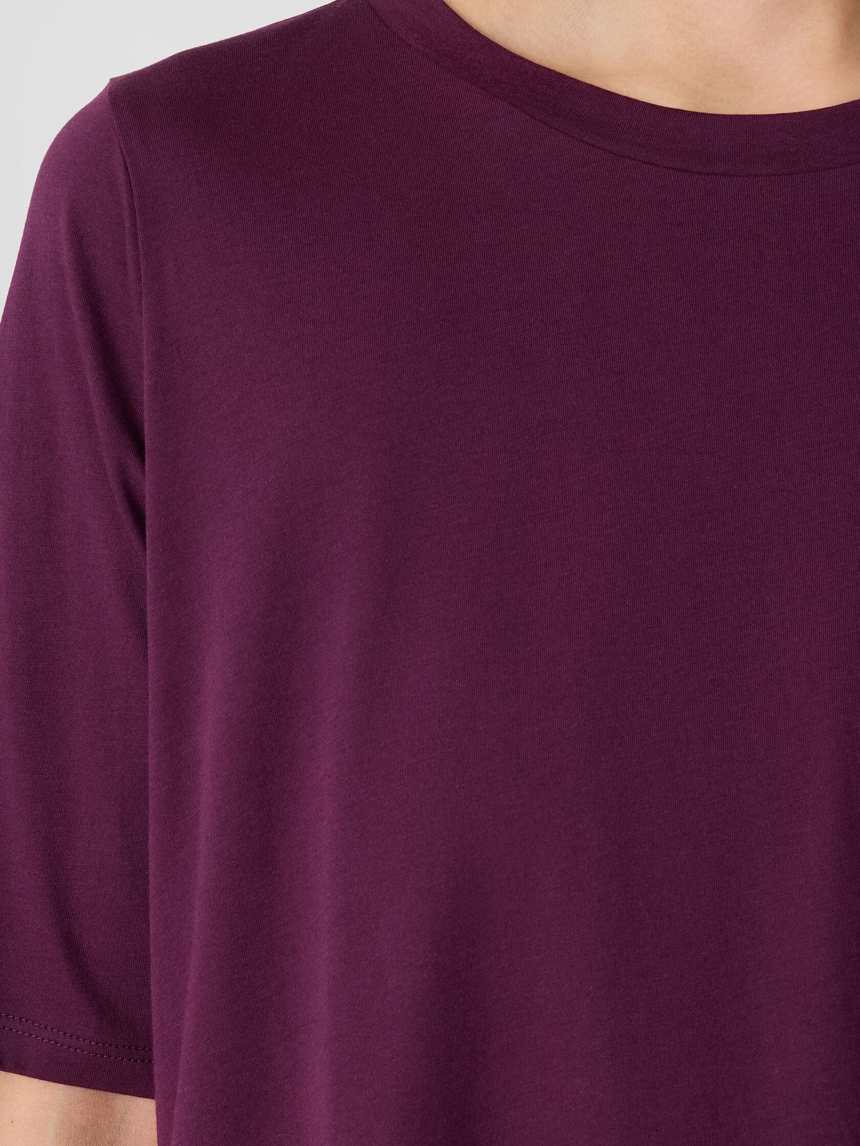 Organic Pima Cotton Jersey Long Tee