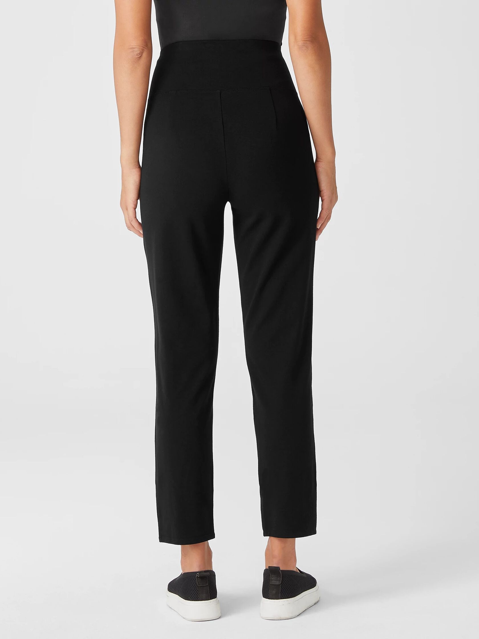 Traceable Cotton Jersey High-Waisted Pant
