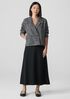 Organic Cotton Tweed Short Blazer
