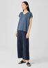 Organic Linen Jersey V-Neck Tee