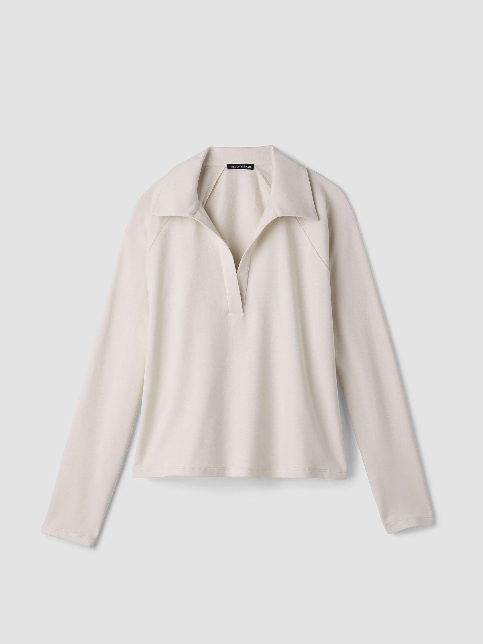 Cozy Brushed Terry Hug Split Neck Top