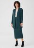 Merino High Collar Cardigan in Regenerative Wool