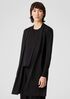 Stretch Silk Jersey High Collar Jacket