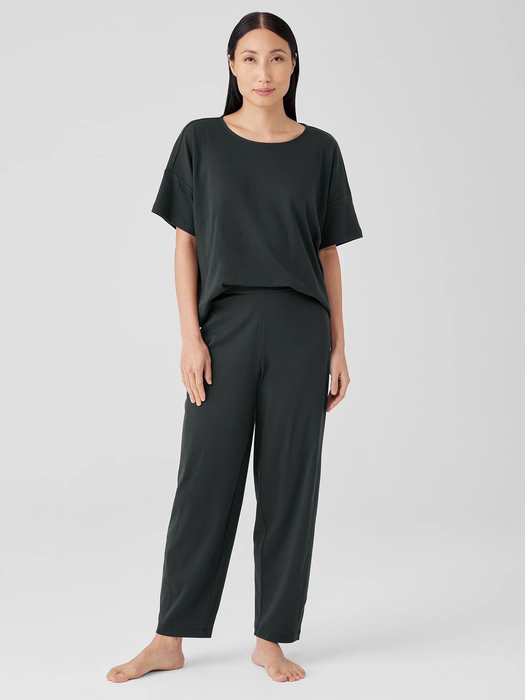 Organic Cotton Interlock Lantern Sleep Pant